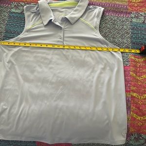 Tek Gear 1X sleeveless polo- lavender poly/spandex. No rips tears EUC worn once